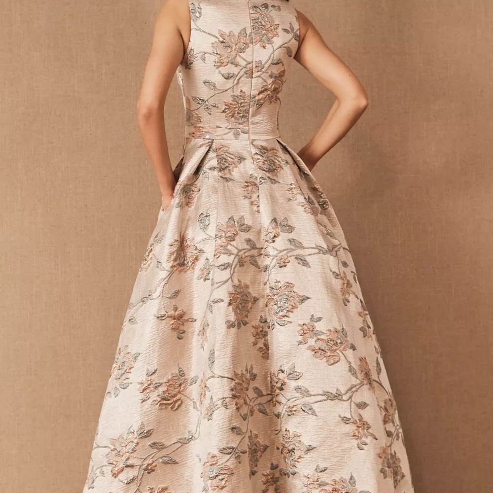 Anthropologie BHLDN Ball Gown with Jacquard Details Size 14, New Withh Tags - Picture 2 of 7